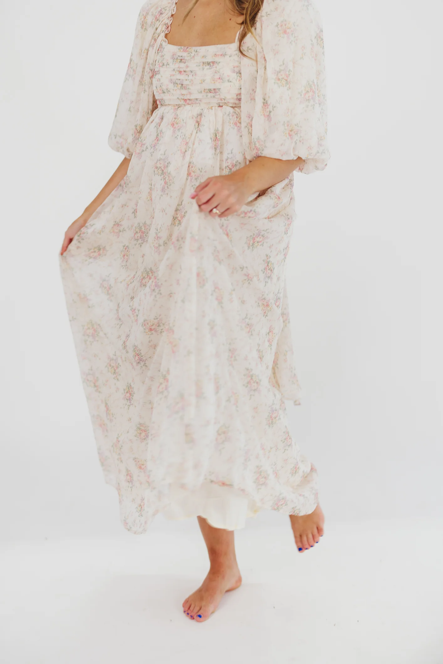 Melody Maxi Dress in Petal Pink - Bump Friendly & Inclusive Sizing (S-3XL) - Fashionser