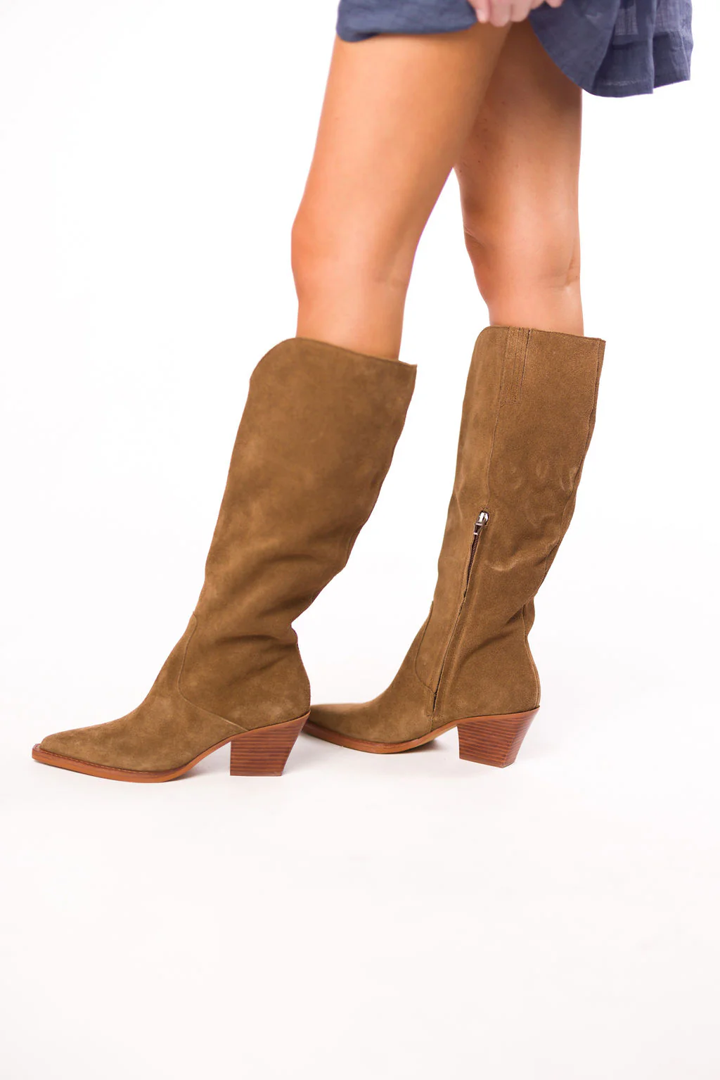 Raj Boots in Brown Suede - Fashionser