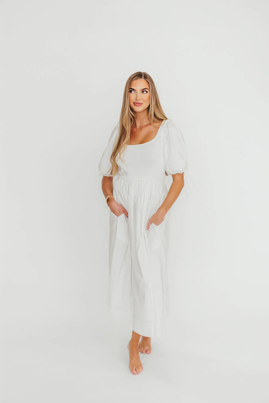 Vega Dress in White - Fashionser