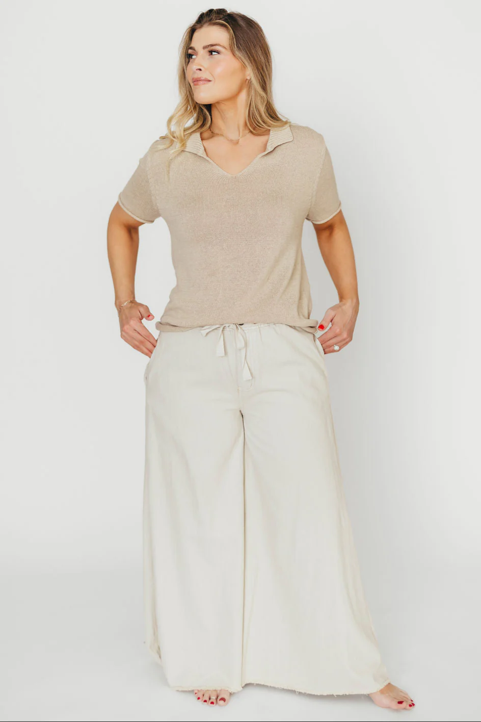 Way Ahead Pants in Stone - Fashionser