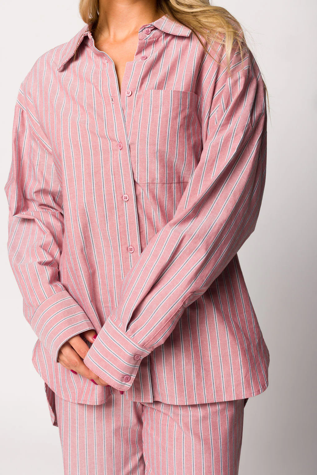 Ex-Boyfriend Shirt in Nantucket Stripe - Nursing Friendly - Fashionser