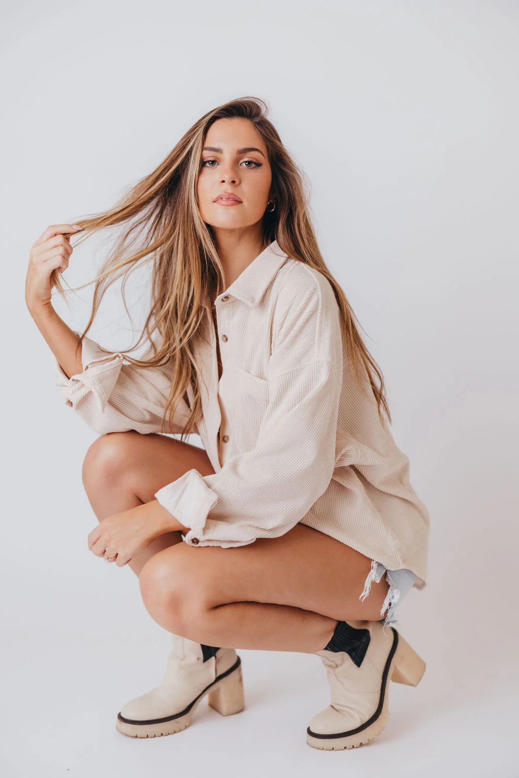 Free People James Chelsea Boots | White Leather - Fashionser