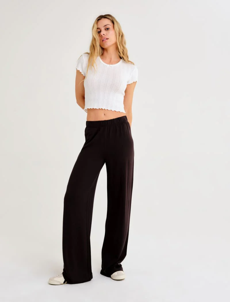 Be Mine Lounge Pant in Black - Fashionser