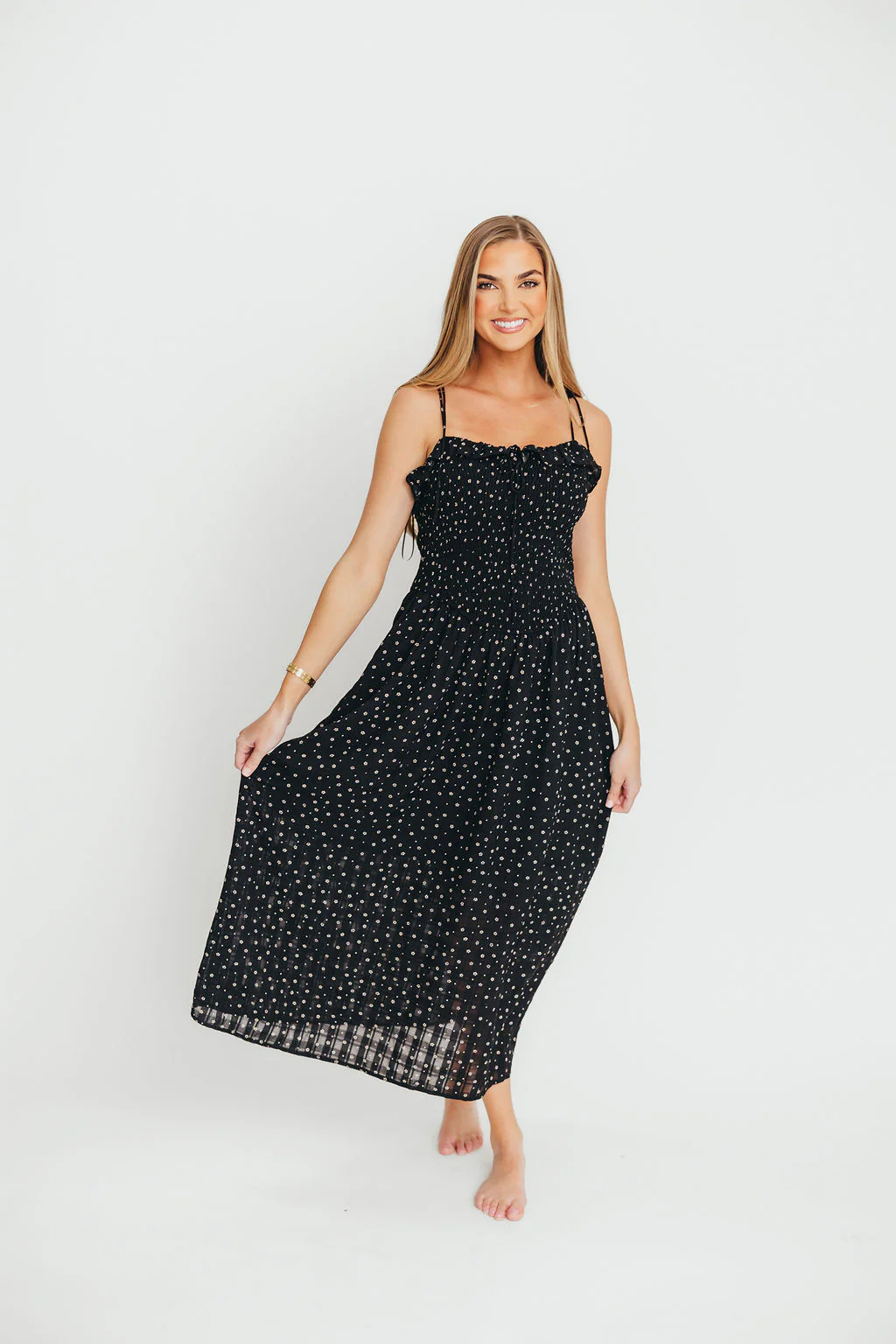 Terry Maxi Dress in Black - Fashionser
