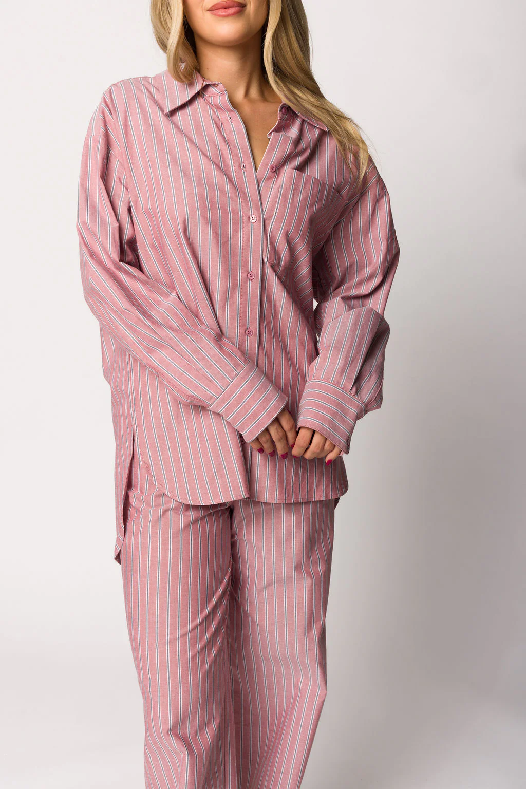 Ex-Boyfriend Shirt in Nantucket Stripe - Nursing Friendly - Fashionser