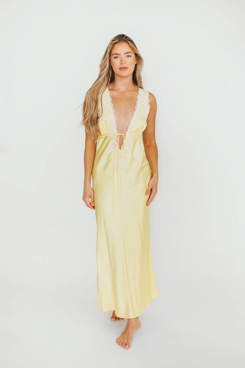 Seraphina Maxi Dress in Banana - Fashionser