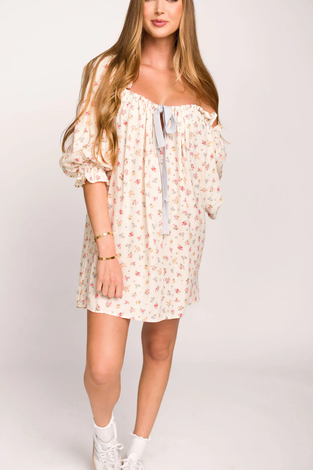 Darling Mini Dress in Country Bloom - Fashionser