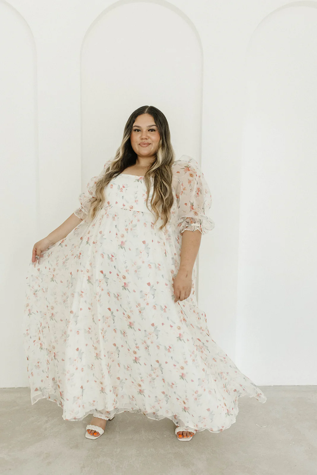 *New* Mona Maxi Dress with Smocking in Rosebud Floral - Bump Friendly & Inclusive Sizing (S-3XL) - Fashionser