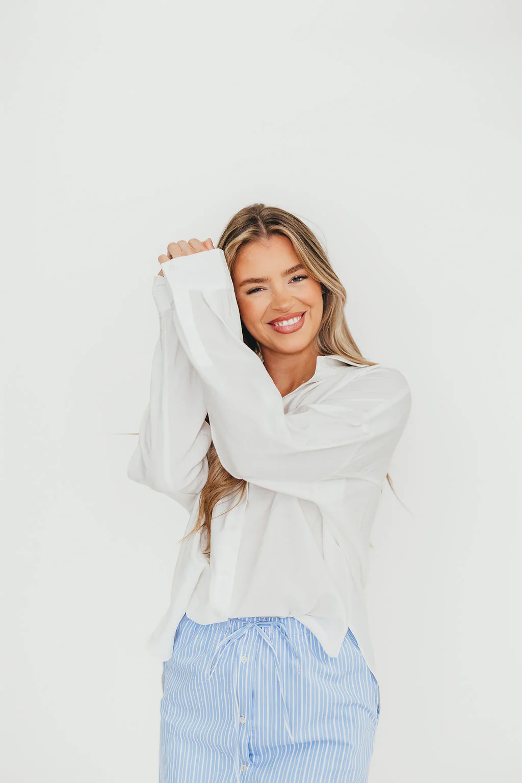 Lakin Soft Overfit Shirts in Off White - Fashionser