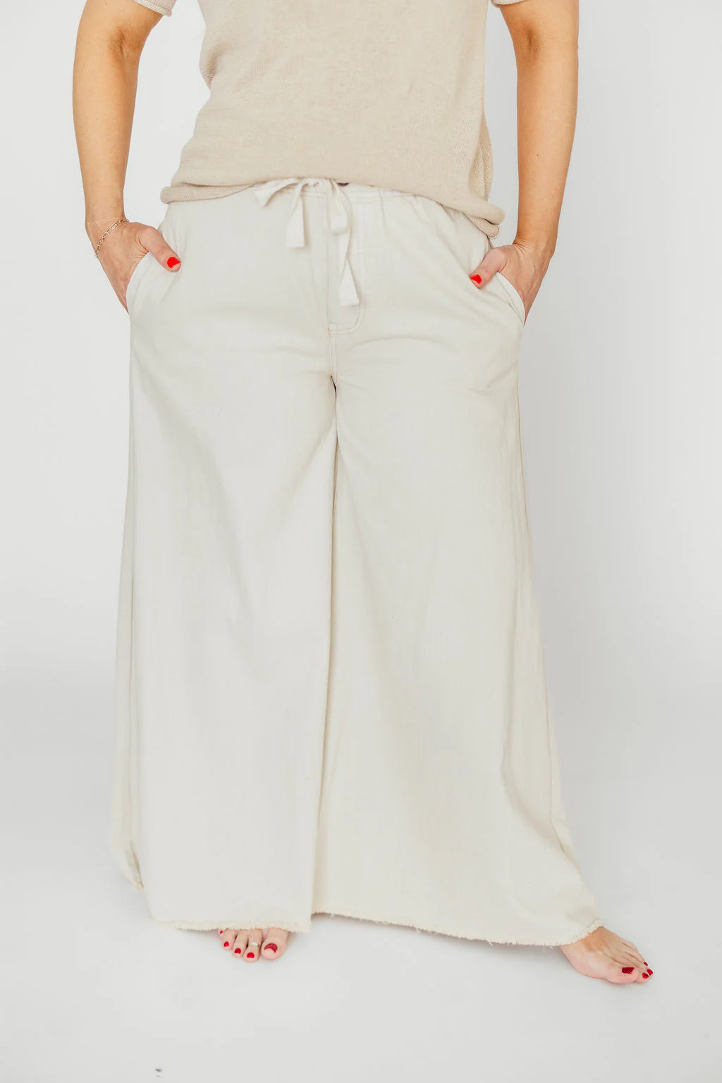 Way Ahead Pants in Stone - Fashionser