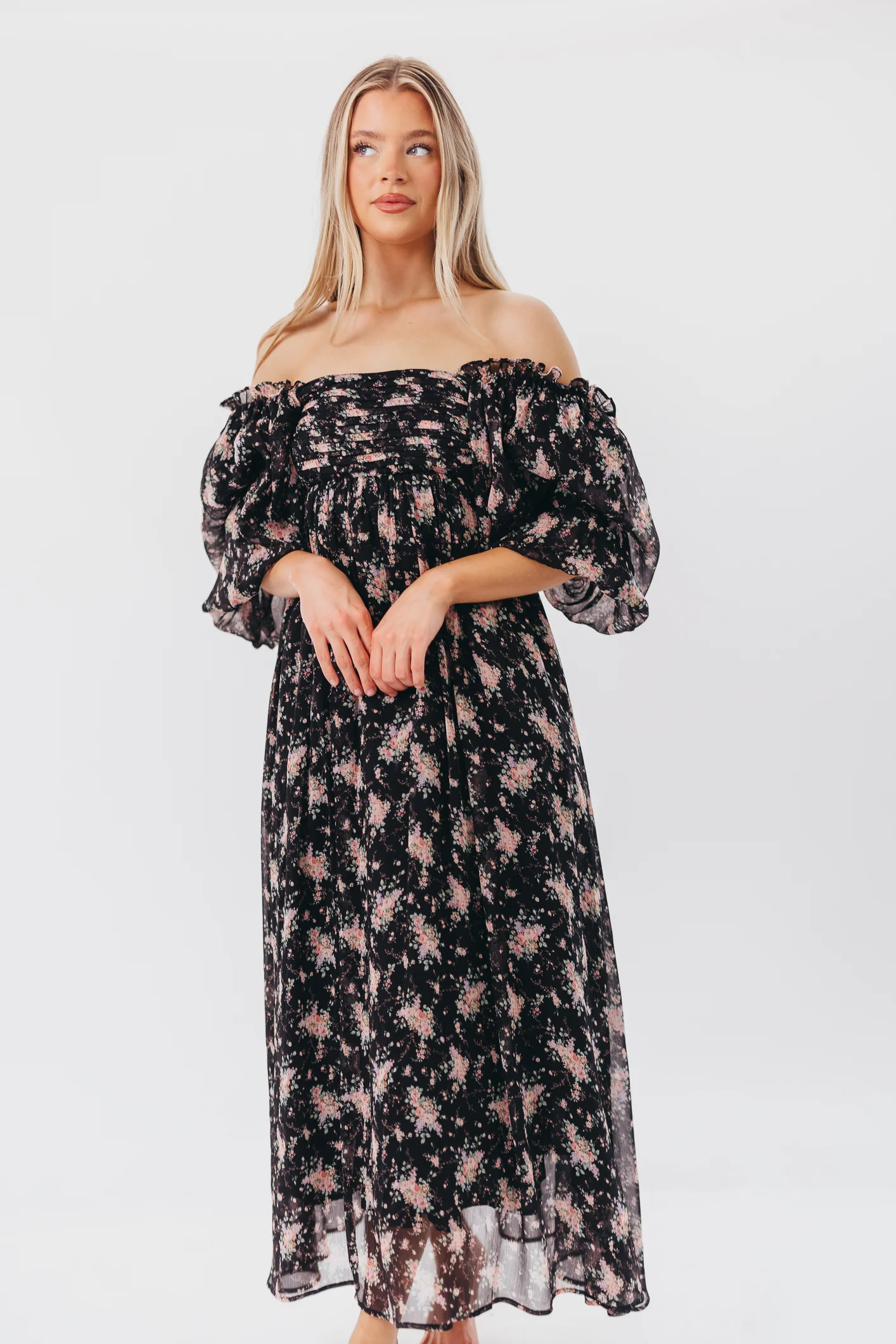 Melody Maxi Dress in Black - Bump Friendly & Inclusive Sizing (S-3XL) - Fashionser