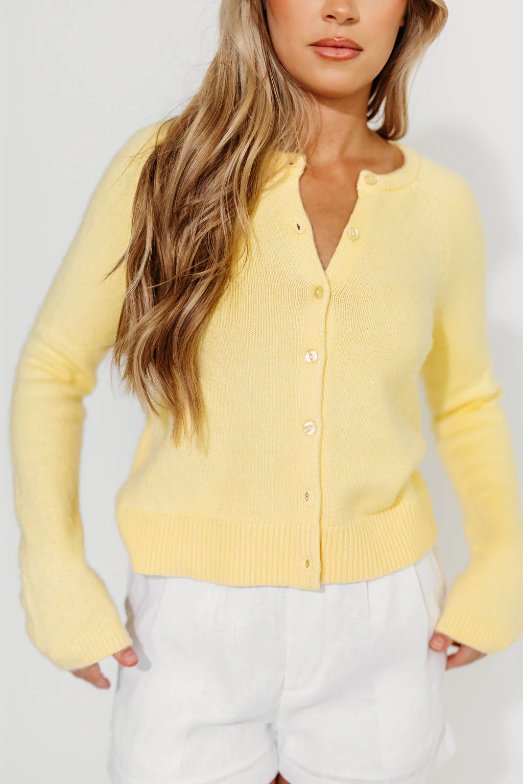 Seabrook Cardigan in Buttercream - Fashionser