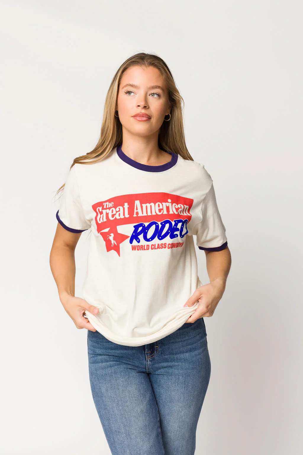 Great American Rodeo Ringer T-Shirt - Fashionser