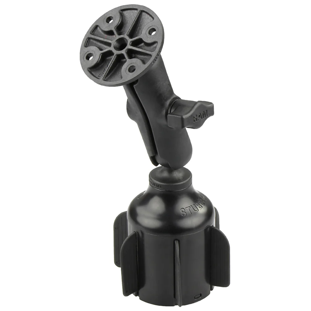 RAM Mount RAM Stubby Cup Holder Mount w/Round Plate [RAP-B-299-4-202U] - Fashionser