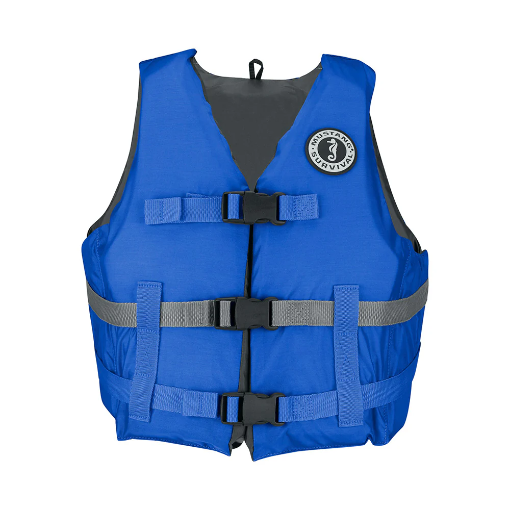 Mustang Livery Foam Vest - M/L - Blue [MV7010-131-M/L] - Fashionser