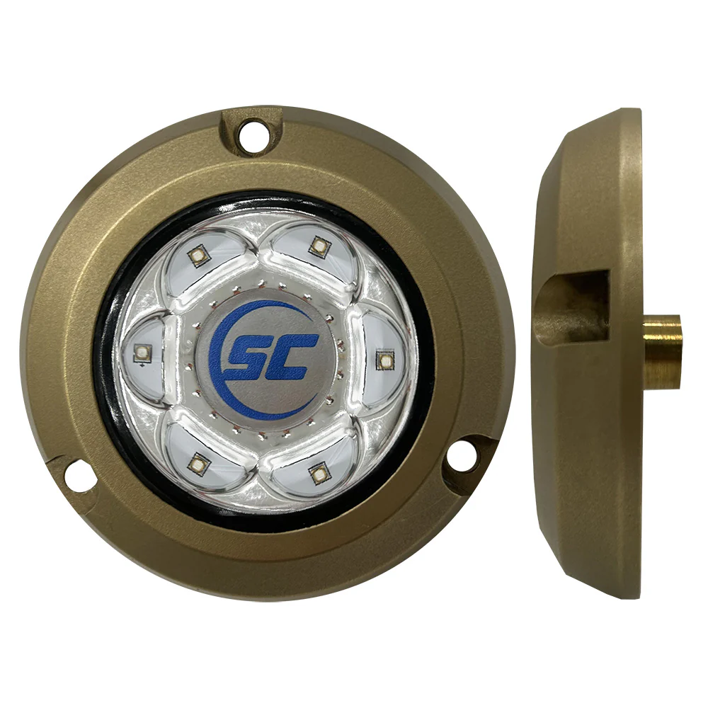 Shadow-Caster SC2 Series Bronze Surface Mount Underwater Light - Bimini Blue [SC2-BB-BZSM] - Fashionser