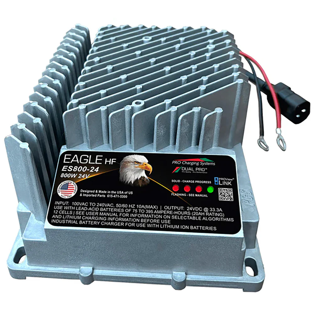 Dual Pro HF Eagle ES800 Series 24V Single Lithium Charger [ES0800-24V003] - Fashionser