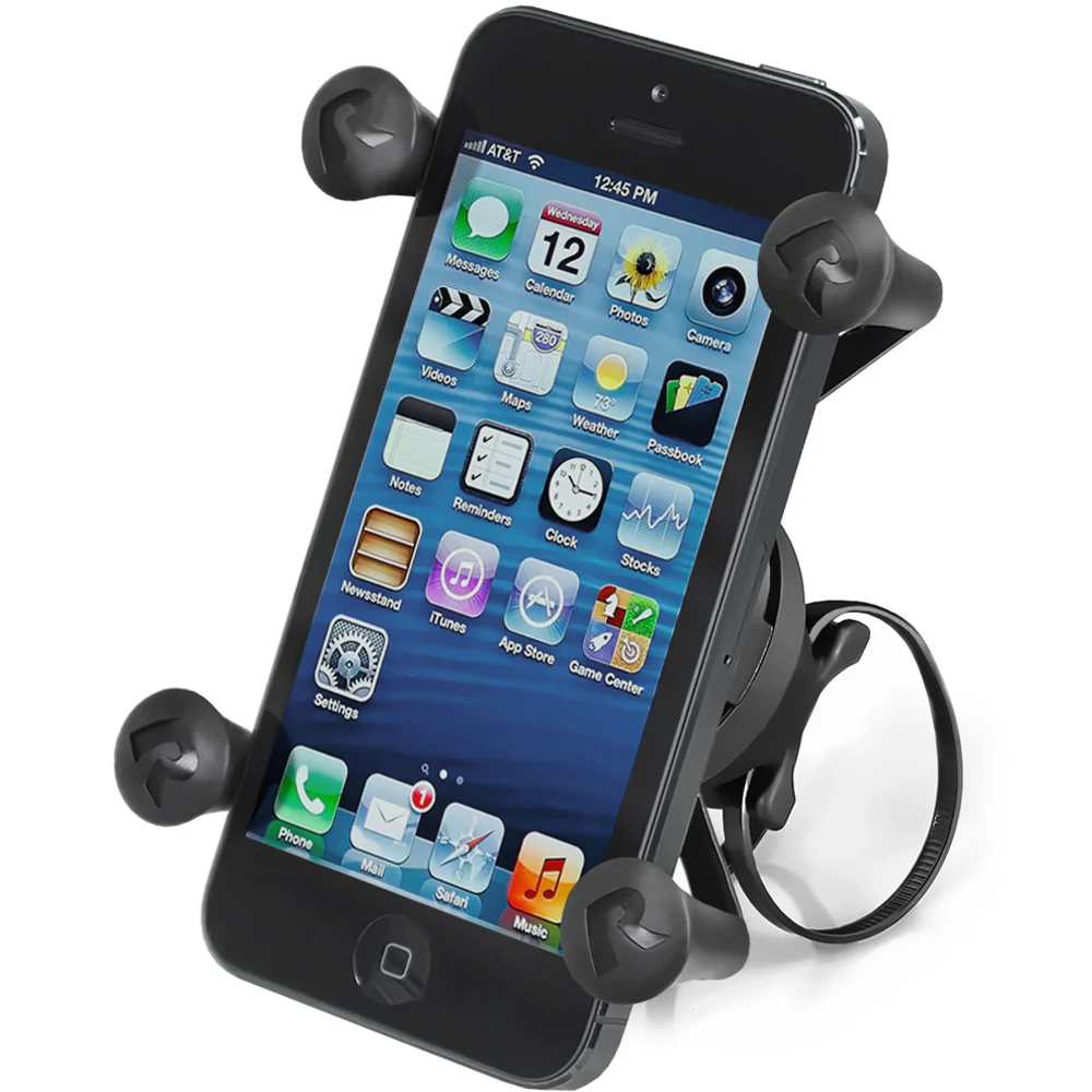 RAM Mount EZ-ON/OFF Bicycle Mount w/Universal X-Grip Cell Phone Holder [RAP-274-1-UN7U] - Fashionser