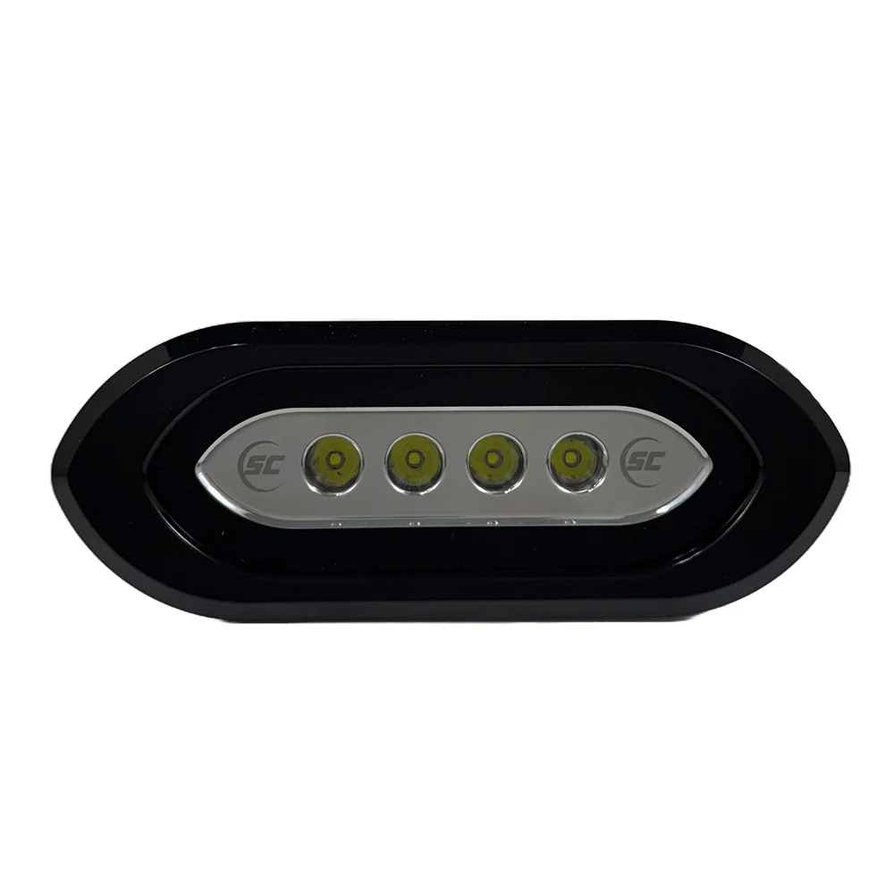 Shadow-Caster Flush Mount Spreader Light - Black Housing - White [SCM-SLF4X-GW-BK] - Fashionser