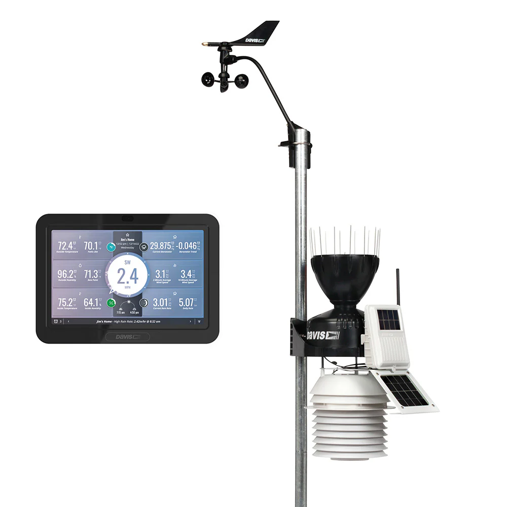 Davis Vantage Pro2 Wireless Weather Station w/WeatherLink Console  24hr Fan Aspirated Radiation Shield [6253] - Fashionser