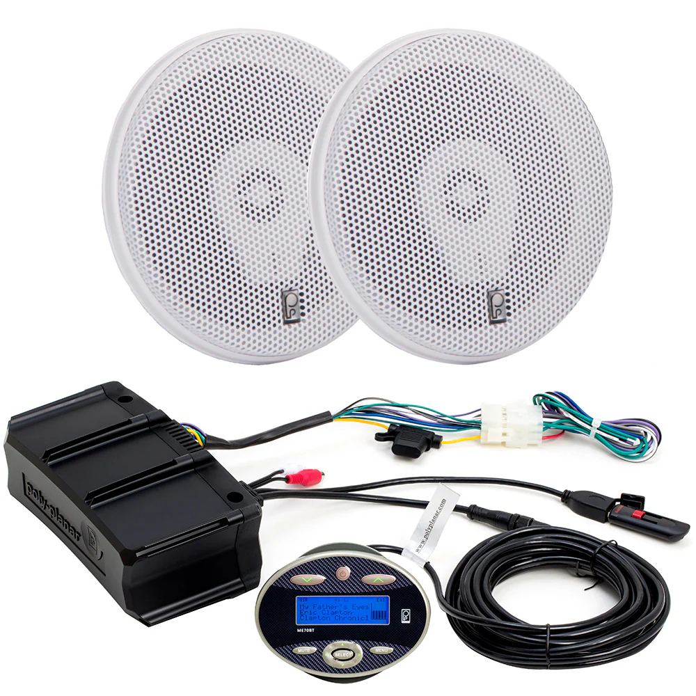 Poly-Planar Amplifier Package w/ME70BT  MA-8505W Speakers [ME70BTW8505W] - Fashionser