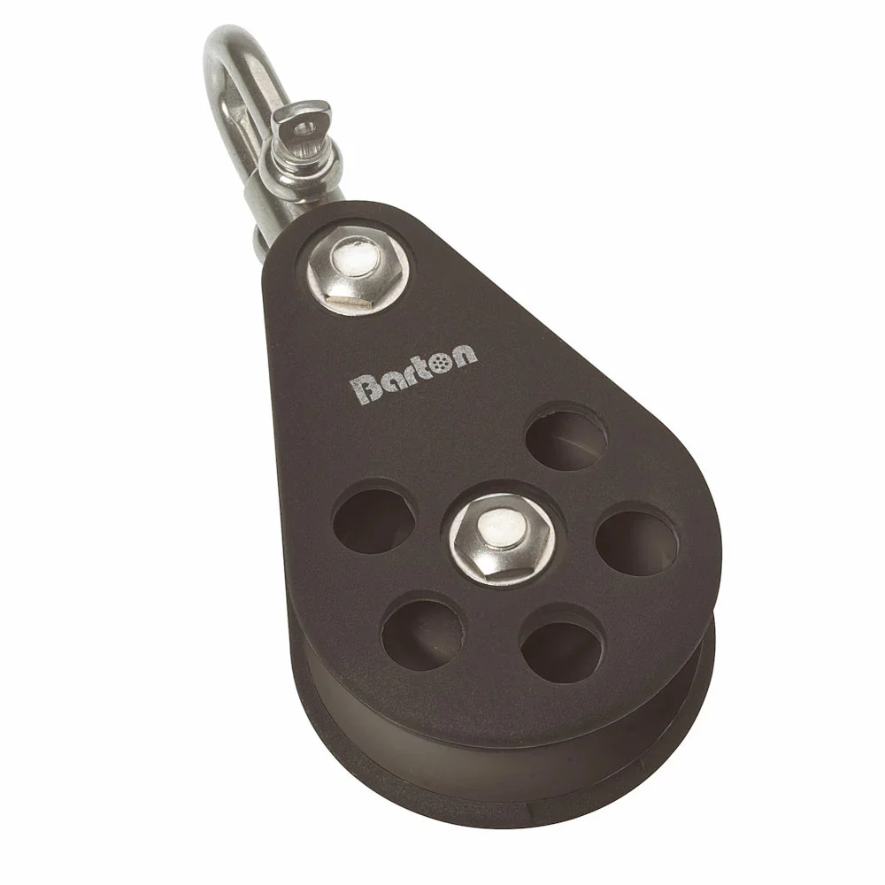 Barton Size 5 54mm Plain Bearing Pulley Block Single Block Swivel [N05130] - Fashionser