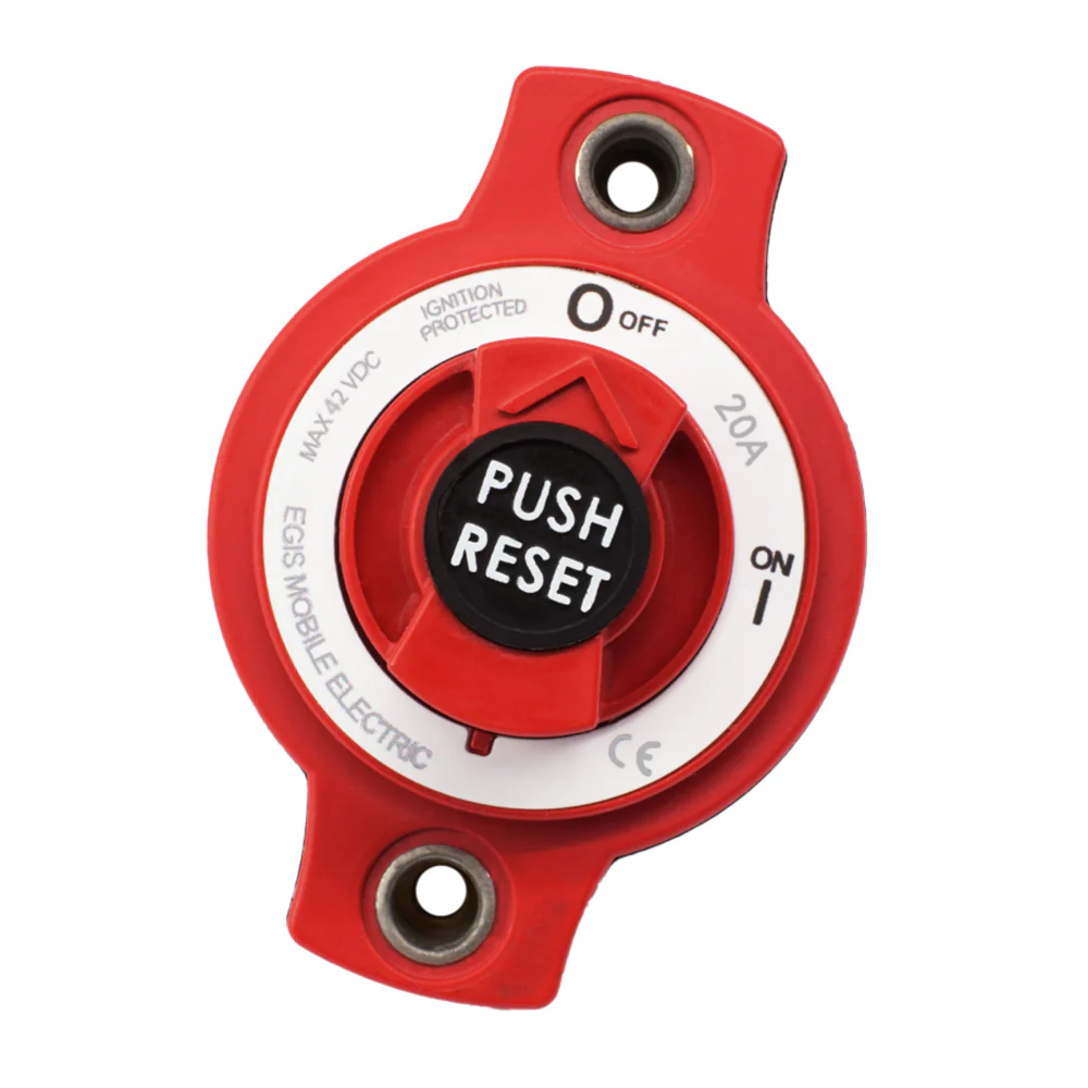 Egis 20A Panel Mount Mini Circuit Breaker [4701-20] - Fashionser