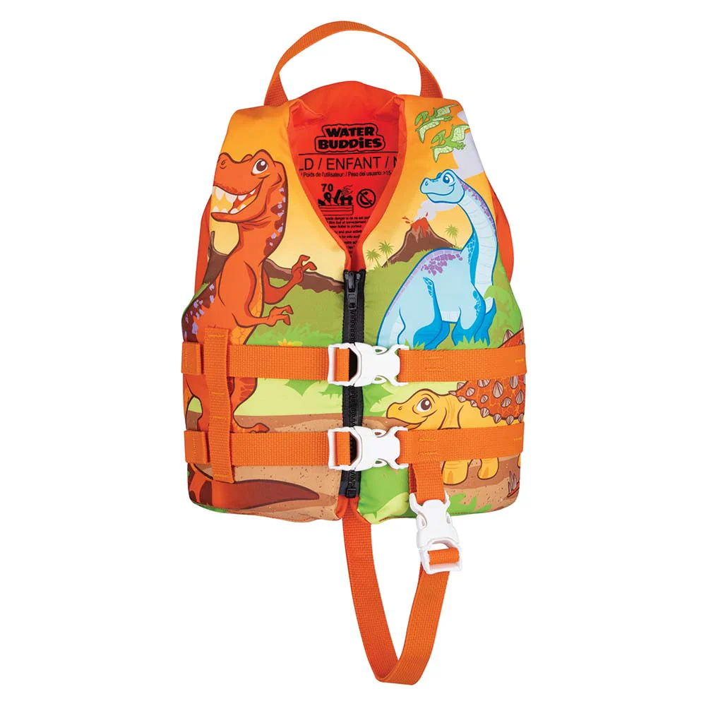 Full Throttle Water Buddies Life Vest - Child 30-50lbs - Dinosaurs [104300-200-001-15] - Fashionser