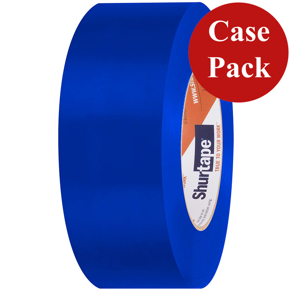 Shurtape UV-Resistant Marine Heat Shrink Tape - 48MM x 55M Roll - Straight Edge Blue *Case of 24 Rolls* [105731C] - Fashionser