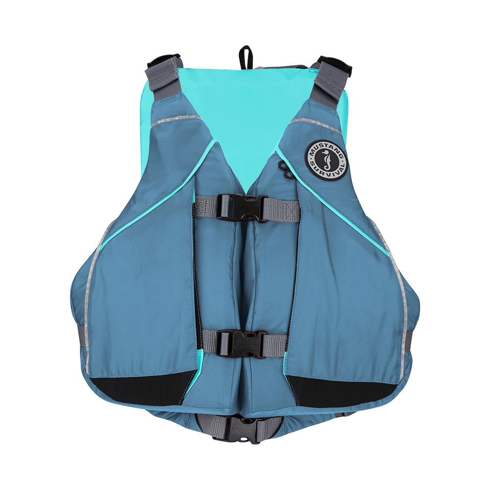 Mustang Women's Moxie Foam Life Vest - M/L - Slate/Aqua [MV807502-853-M/L] - Fashionser