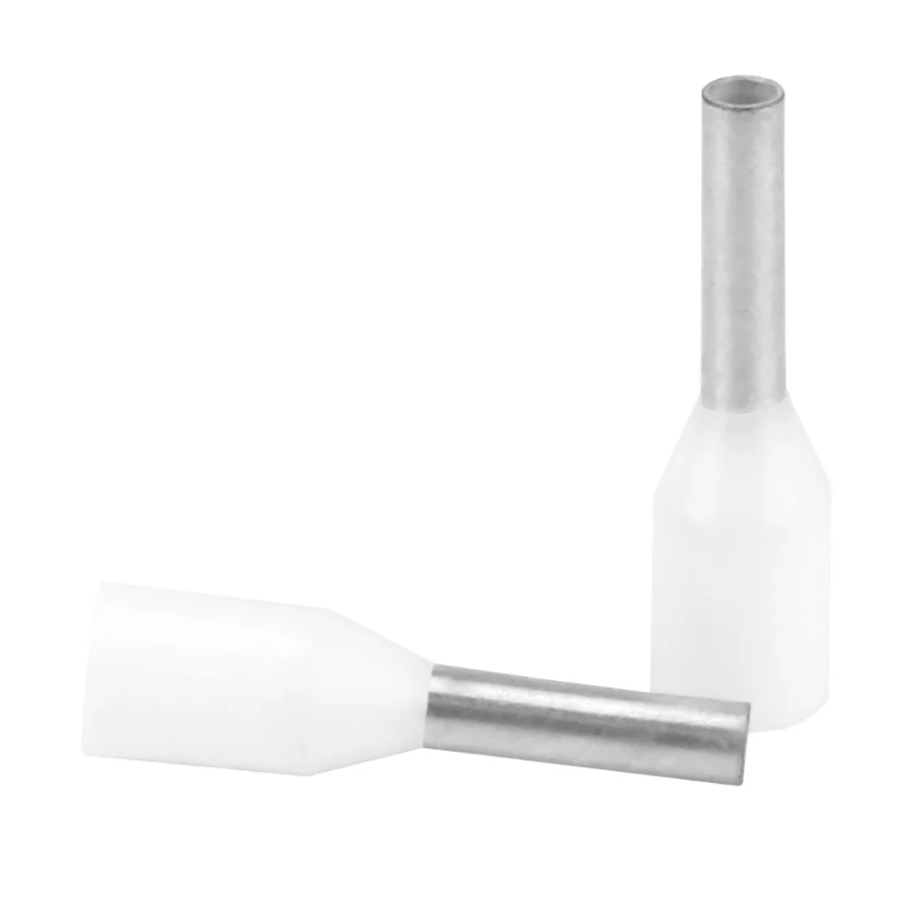 Pacer White 18-20 AWG Wire Ferrule - 6mm Length - 25 Pack [TFRL20-6MM-25] - Fashionser