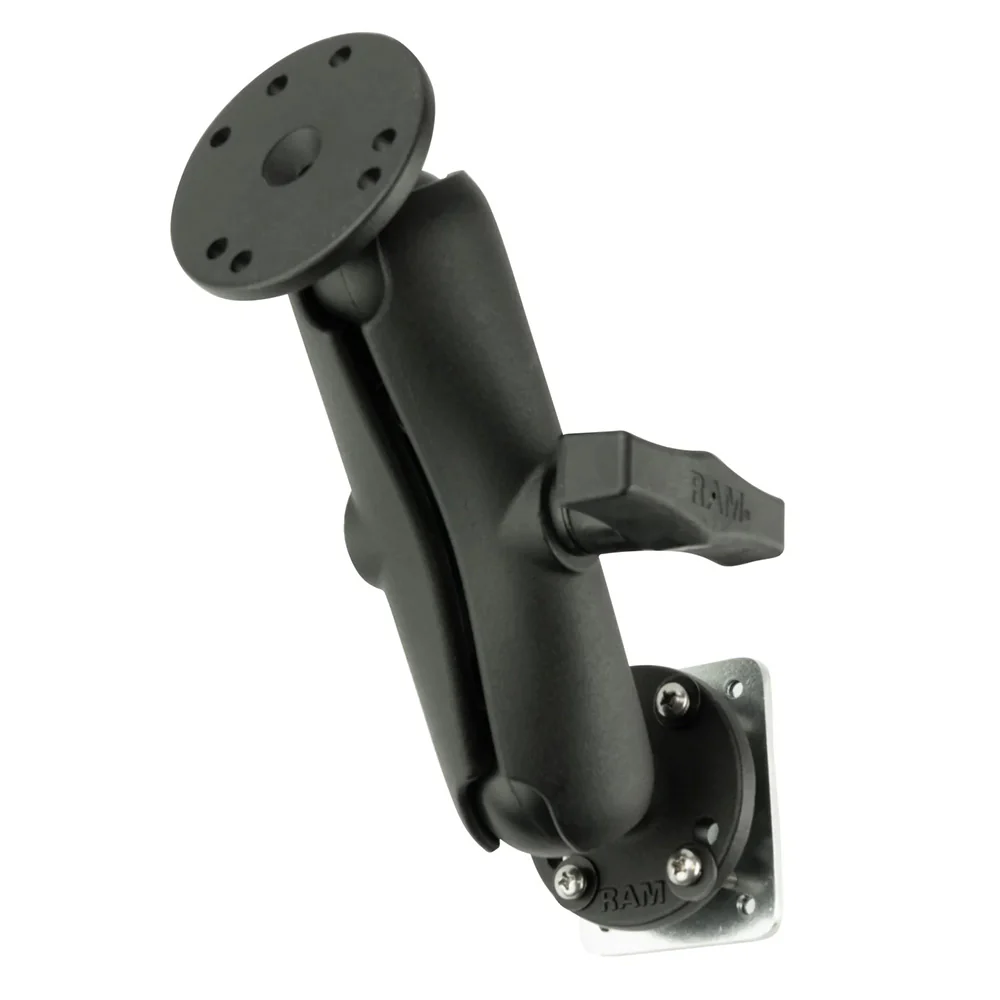 RAM Mount Drill-Down Dashboard Mount w/Backing Plate - C Size Medium [RAM-101-225B2U] - Fashionser