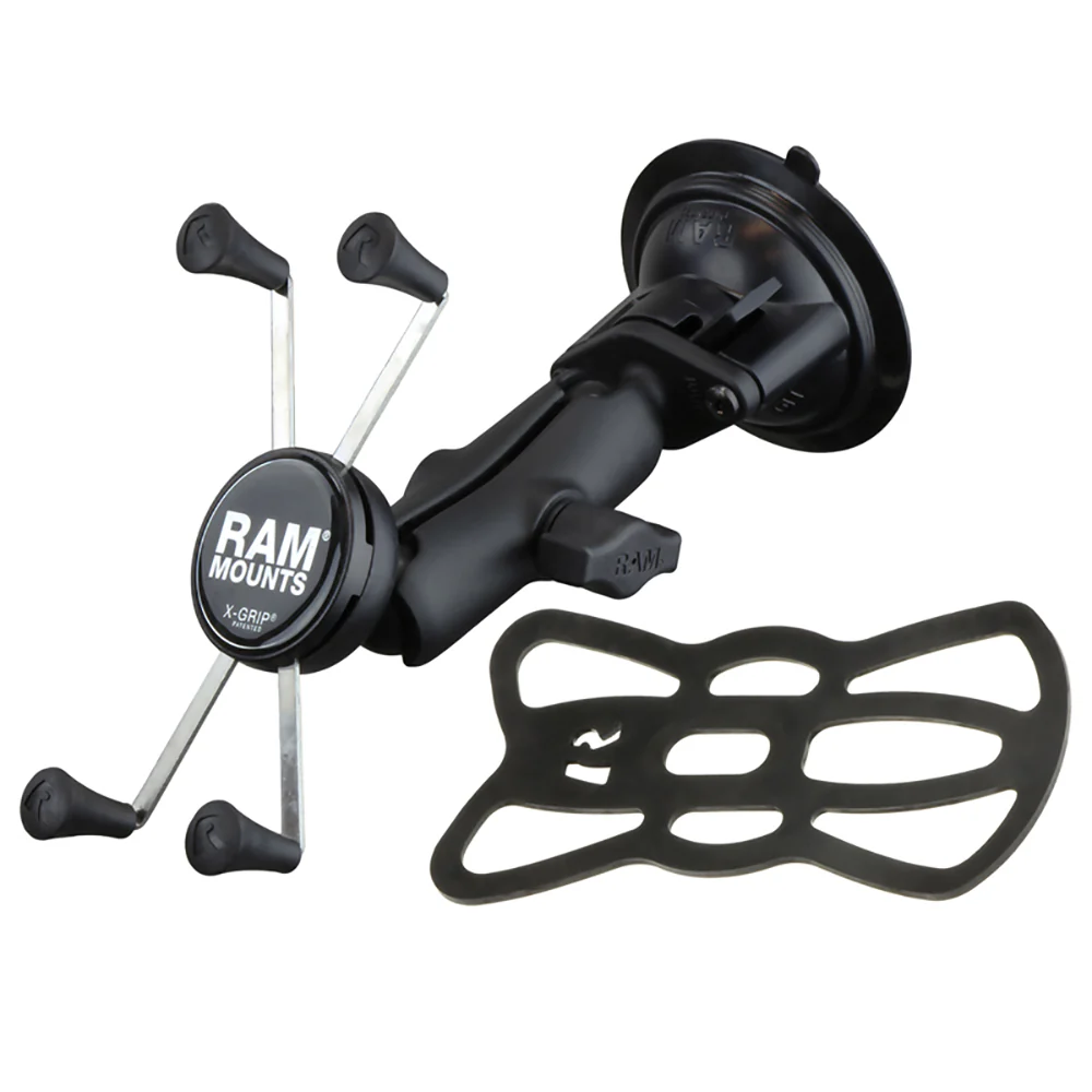 RAM Mount Twist-Lock Suction Cup Mount w/Universal X-Grip Large Phone/Phablet Cradle [RAM-B-166-UN10U] - Fashionser