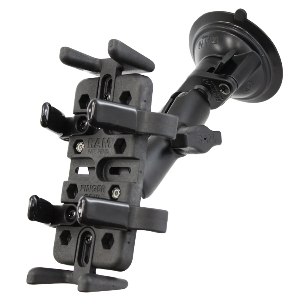 RAM Mount Universal Finger Grip Holder Suction Cup Mount [RAM-B-166-UN4U] - Fashionser