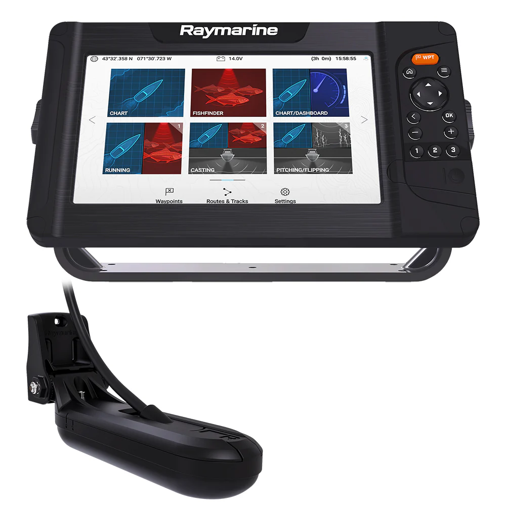 Raymarine Element 9 HV Combo w/HV-100 Transducer  Nav+ US  Canada Chart [E70534-05-NAG] - Fashionser