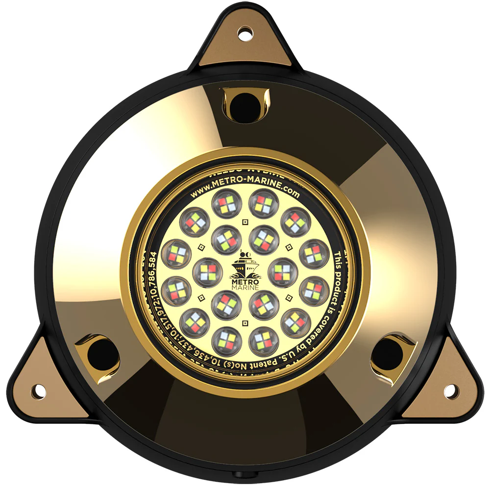 Metro Marine High-Output Surface Mount Underwater Light w/Intelligent Full Spectrum LEDs - RGBW, 90 Beam [F-SMR1-FS-90] - Fashionser