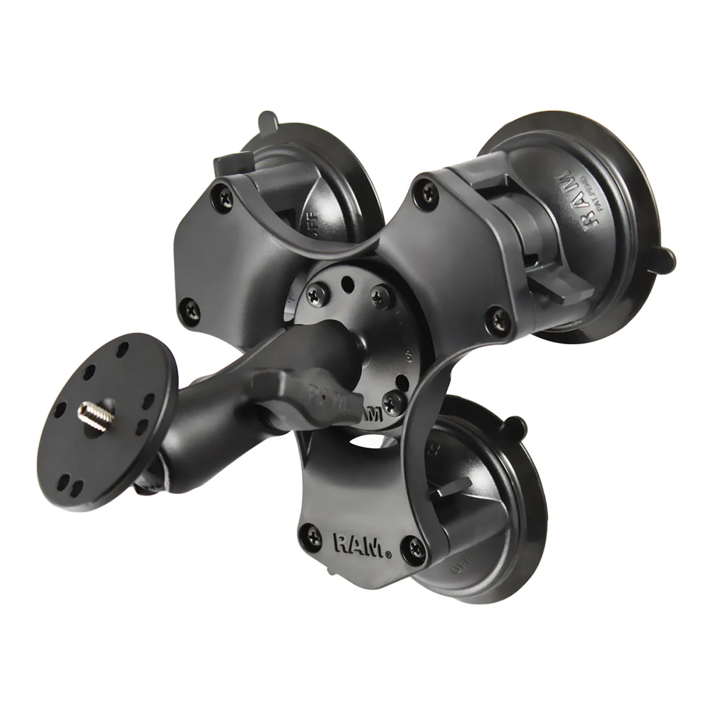 RAM Mount Twist-Lock Triple Suction Mount w/1/4