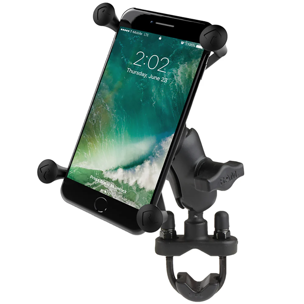 RAM Mount X-Grip Large Phone Mount w/Handlebar U-Bolt Base [RAM-B-149Z-A-UN10U] - Fashionser