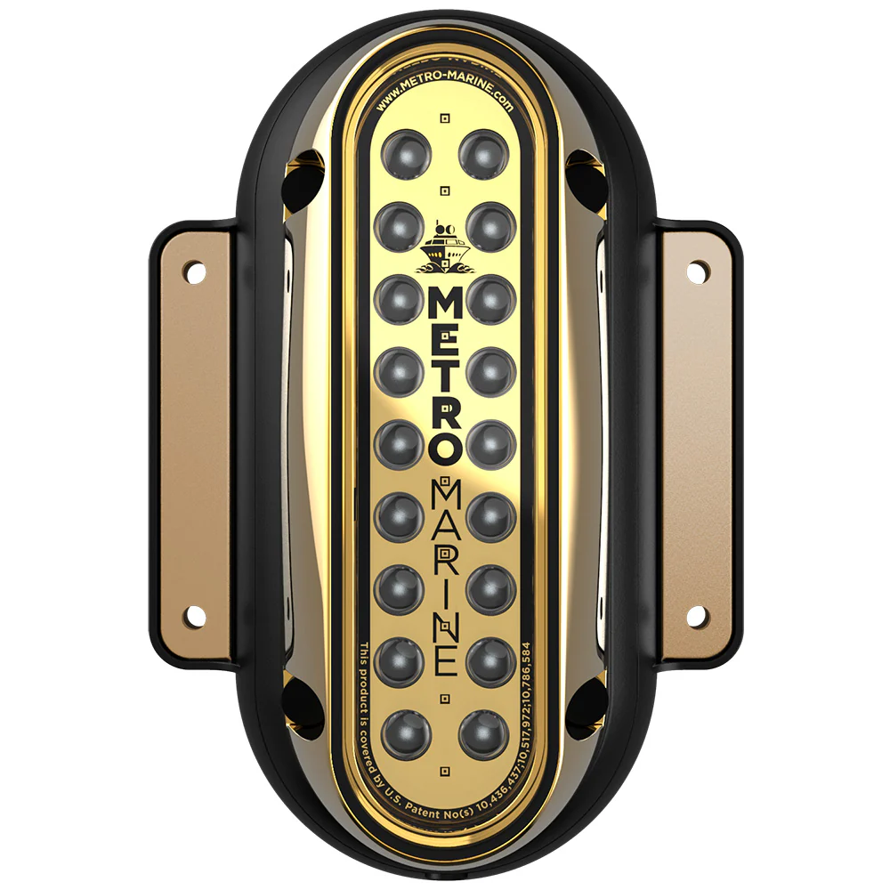 Metro Marine High-Output Vertical Surface Mount Light w/Intelligent Monochromatic LEDs - Green, 90 Beam [F-SME1-V-G3-90] - Fashionser
