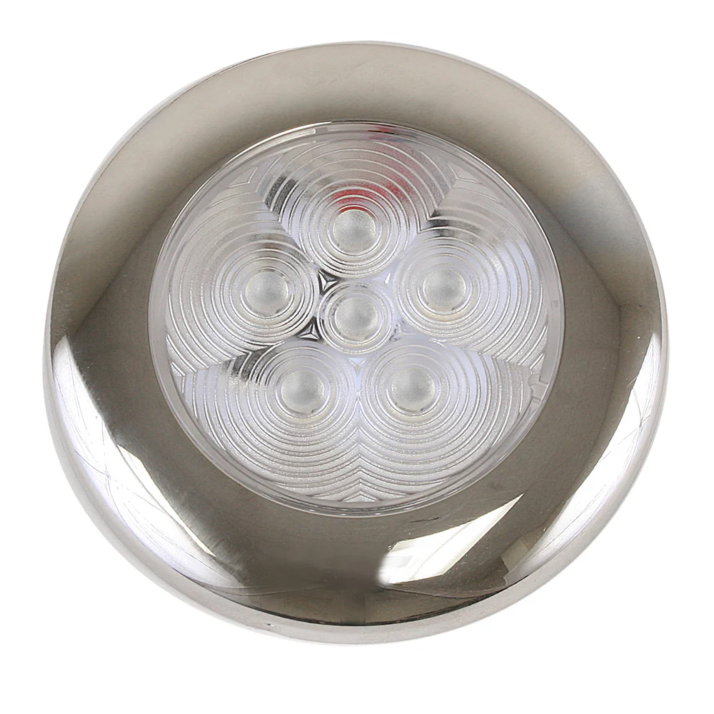 Scandvik B3 Downlight Surface Mount - Blue - SS Trim - IP67 - 12/24V [41321P] - Fashionser