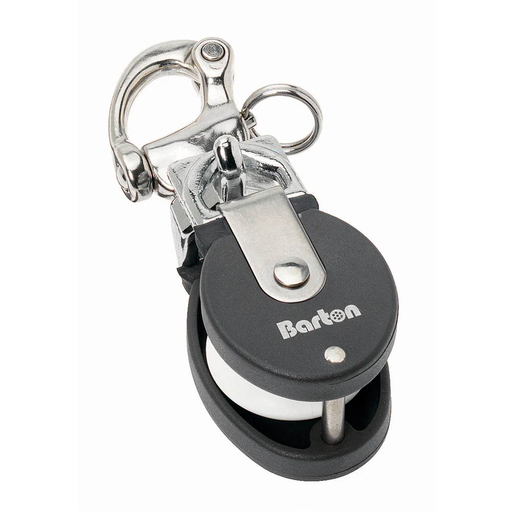 Barton Marine Size 2 Snatch Block w/Stainless Snap Shackle - 35mm Sheave [90301] - Fashionser
