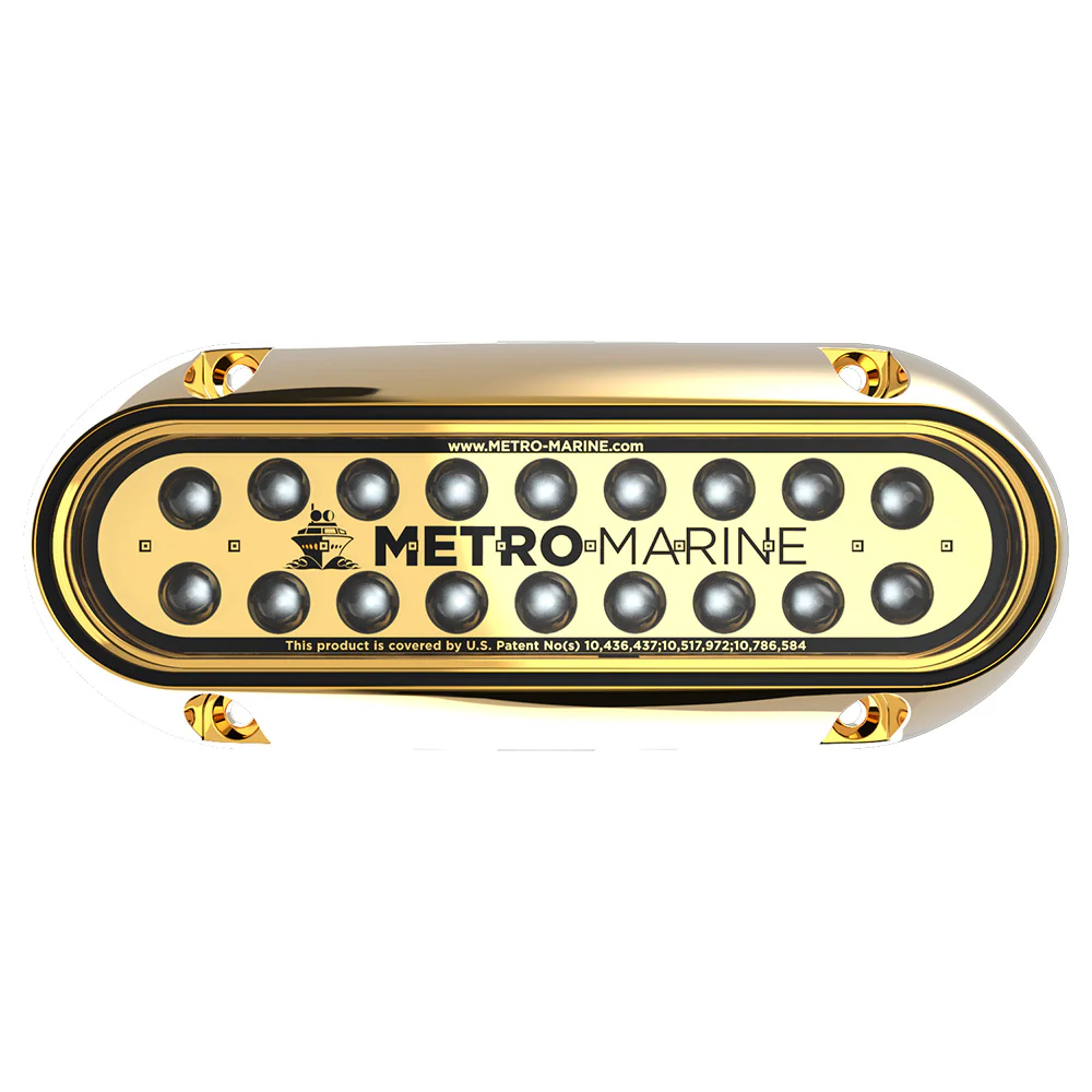 Metro Marine High-Output Elongated Underwater Light w/Intelligent Monochromatic LEDs - Green, 45 Beam [F-BME1-H-G3-45] - Fashionser