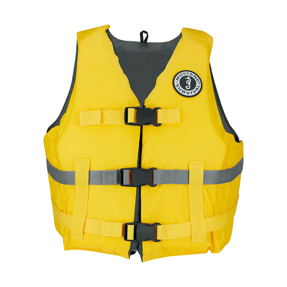 Mustang Livery Foam Vest - M/L - Yellow [MV7010-25-M/L] - Fashionser