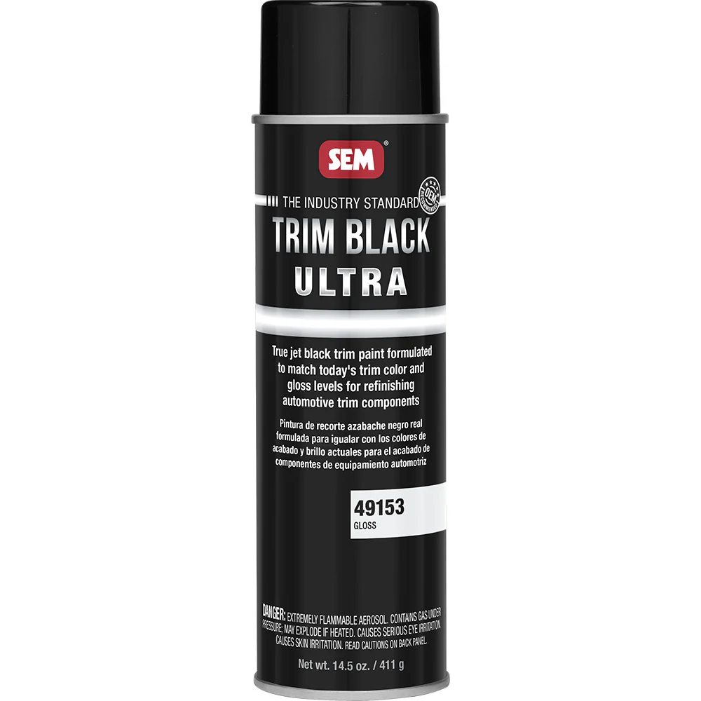 SEM Trim Black Ultra - 20oz Aerosol Can - Gloss Finish [49153] - Fashionser