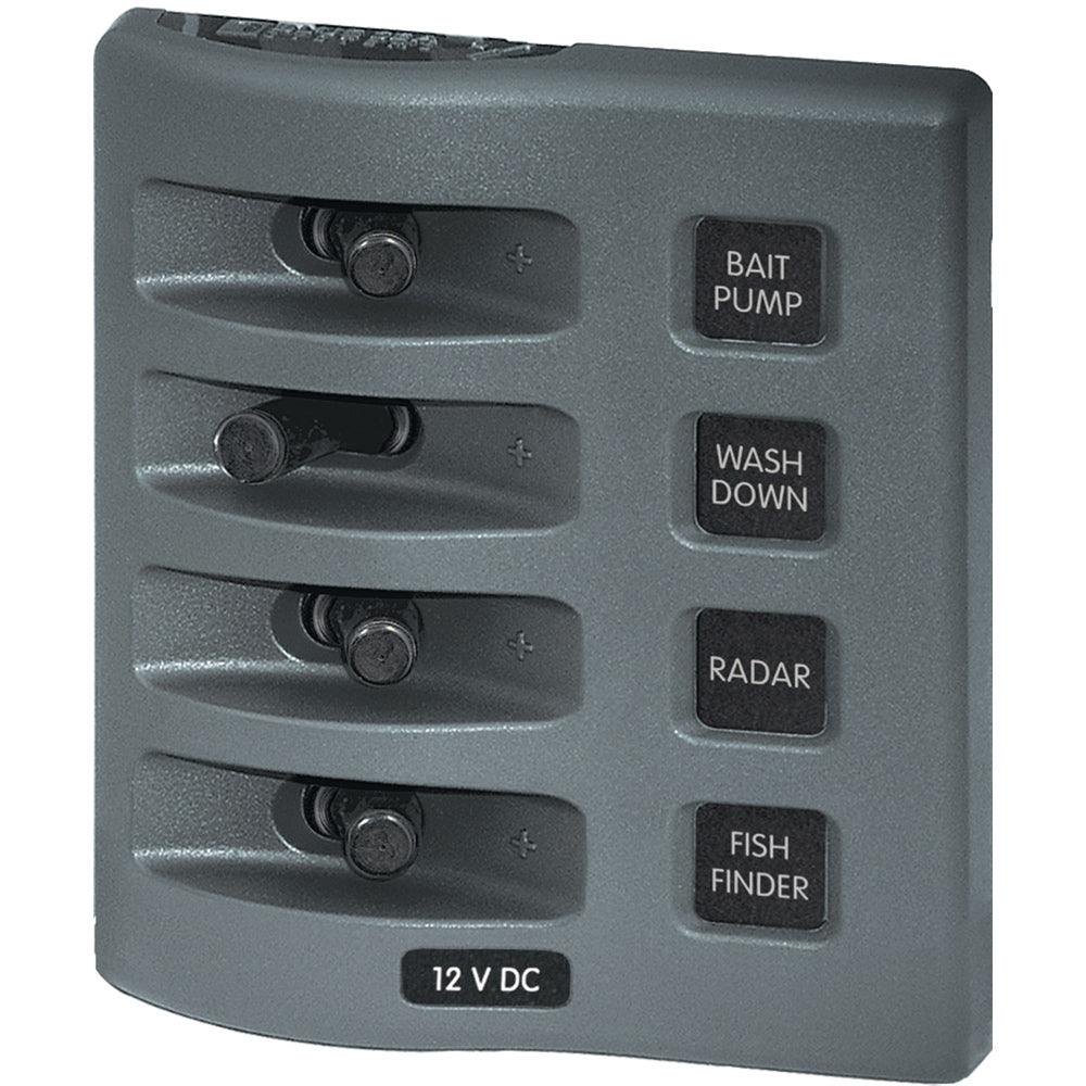 Blue Sea 4305 WeatherDeck 12V DC Waterproof Switch Panel - 4 Posistion [4305] - Fashionser