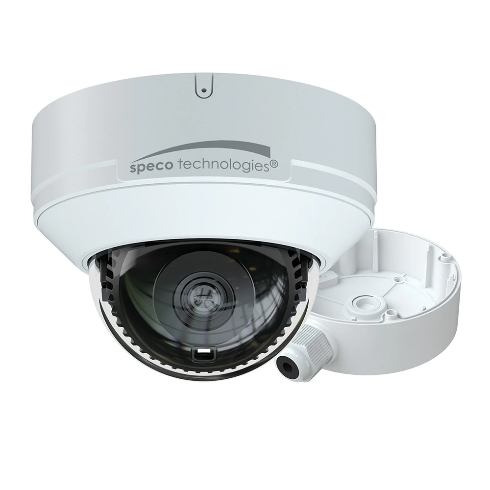 Speco 4MP H.265 AI IP Dome Camera w/IR - 2.8mm Fixed Lens  Junction Box [O4D9] - Fashionser