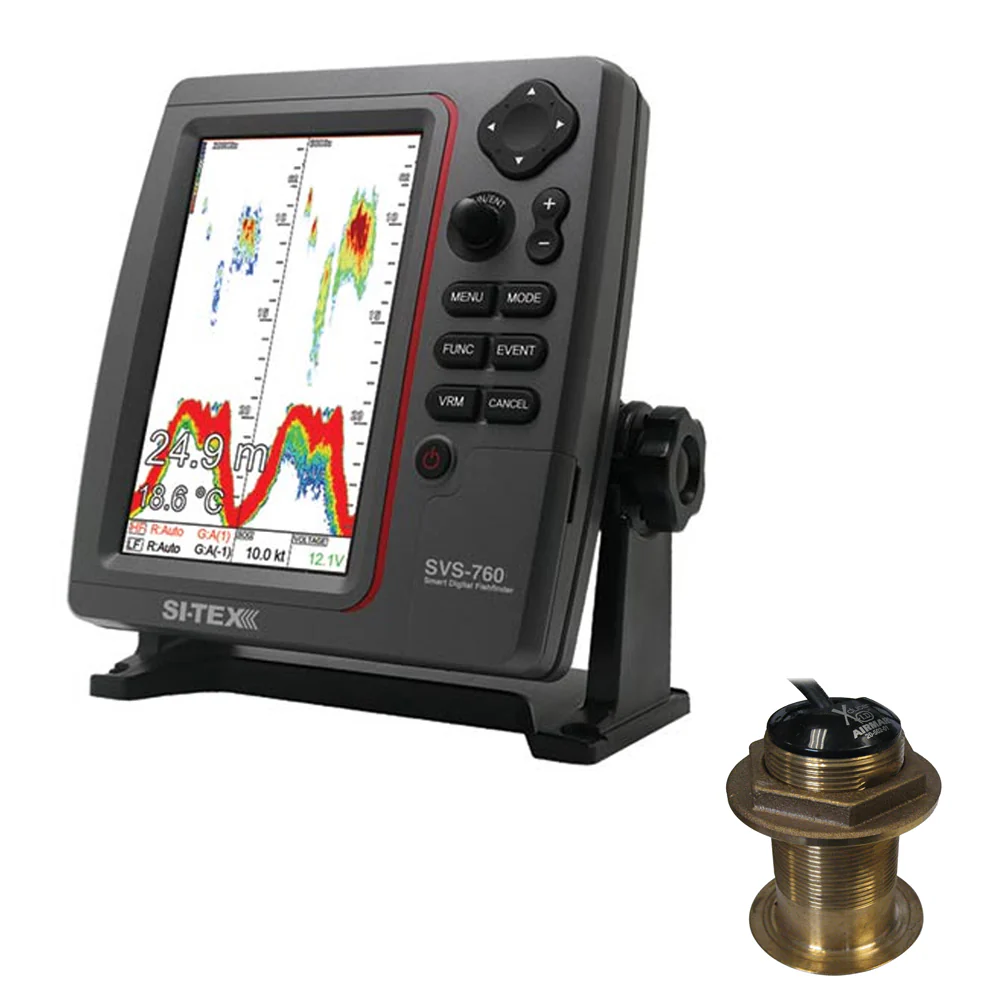 SI-TEX SVS-760 Dual Frequency Sounder 600W Kit w/Bronze 20 Degree Transducer [SVS-760B60-20] - Fashionser