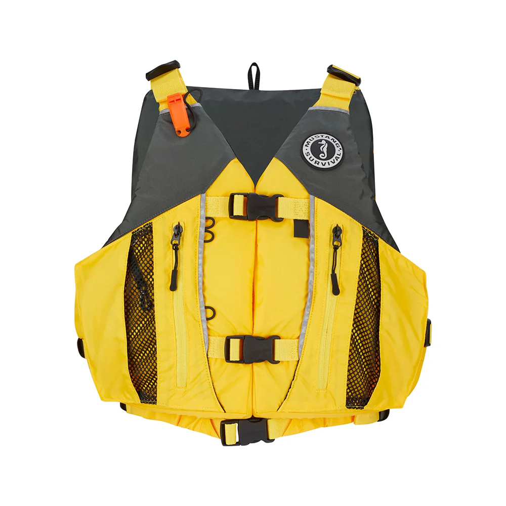 Mustang Solaris Foam Life Vest - M/L - Yellow/Grey [MV807002-222-M/L] - Fashionser