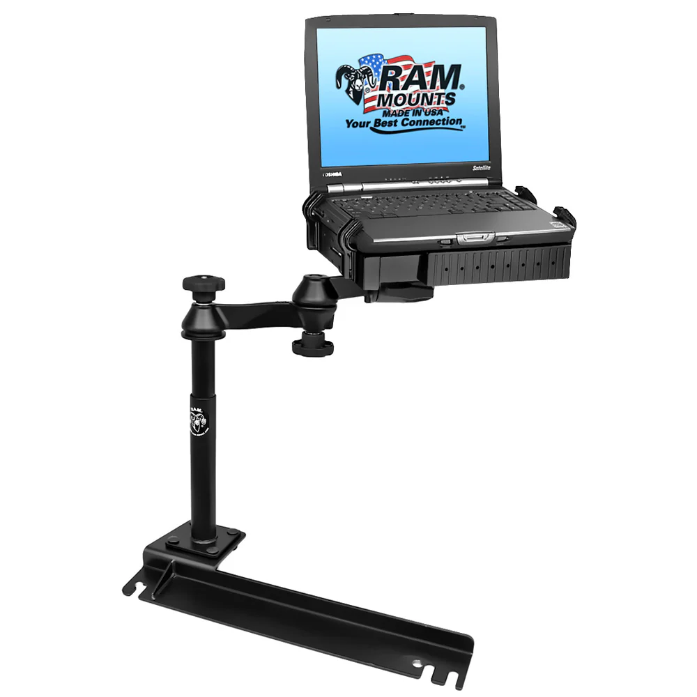 RAM Mount No-Drill Laptop Mount f/Ford Transit Connect, Dodge Grand Caravan, Chrysler Town & Country [RAM-VB-175-SW1] - Fashionser