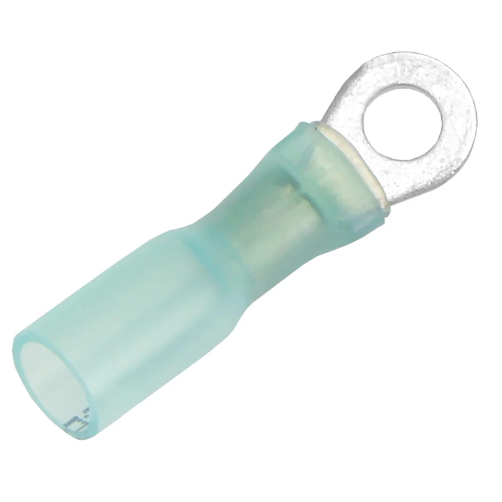 Pacer 16-14 AWG Heat Shrink Ring Terminal - #8 Stud Size - 25 Pack [TE14-8R-25] - Fashionser